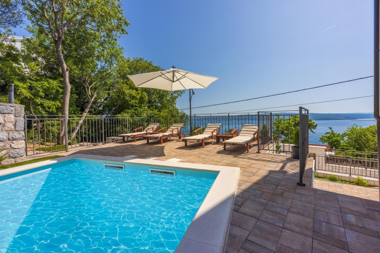 Villa Antani With Heated Pool, Sauna & Jacuzzi Crikvenica Exteriör bild